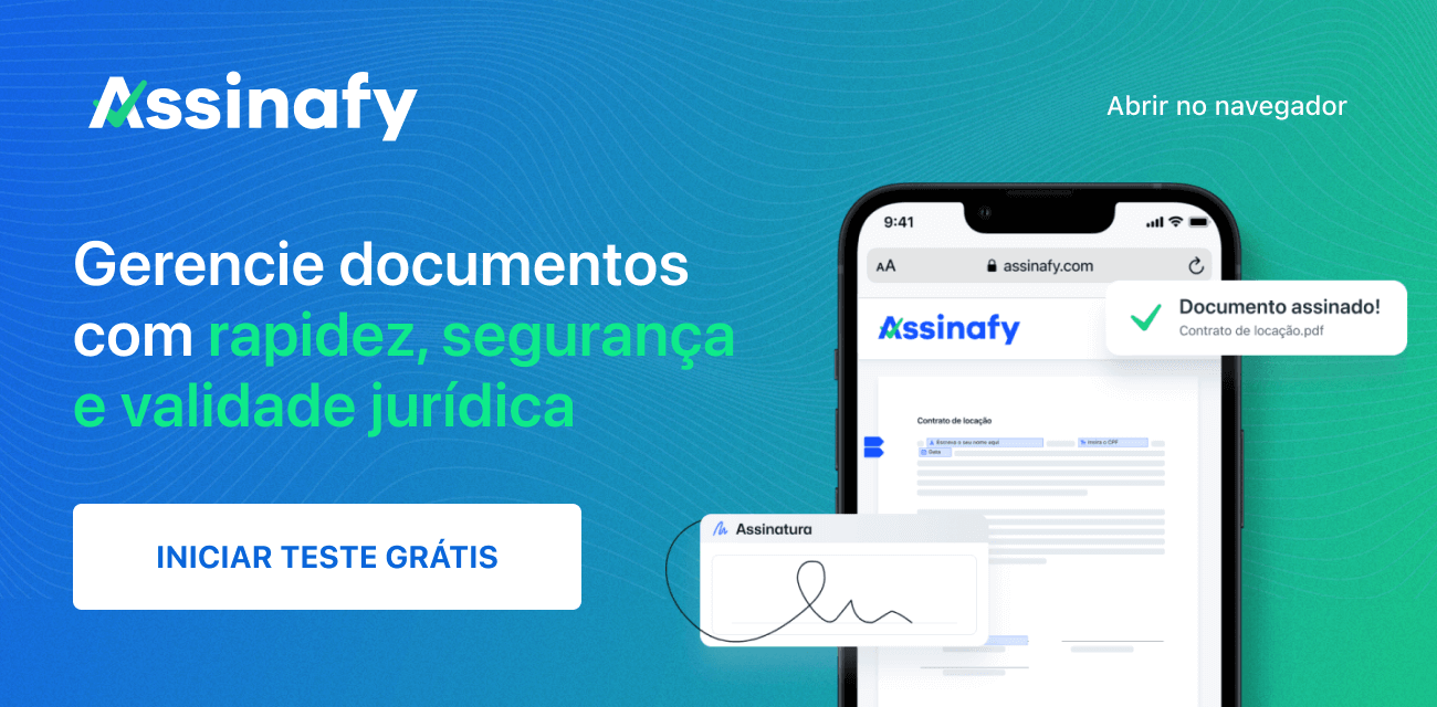 Gerencie documentos com rapidez, segurança e validade jurídica! Inicie o teste grátis!